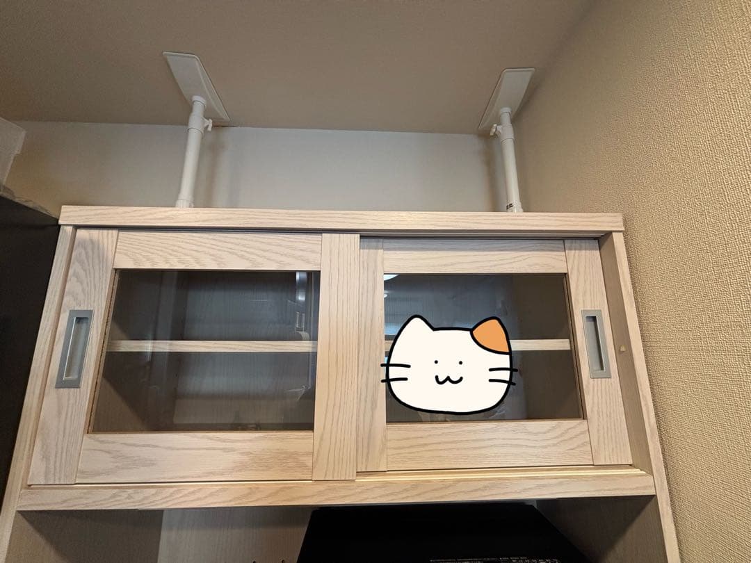 【のなか】LOWYA ロウヤ 食器棚 ホワイトウォッシュ　幅90cm