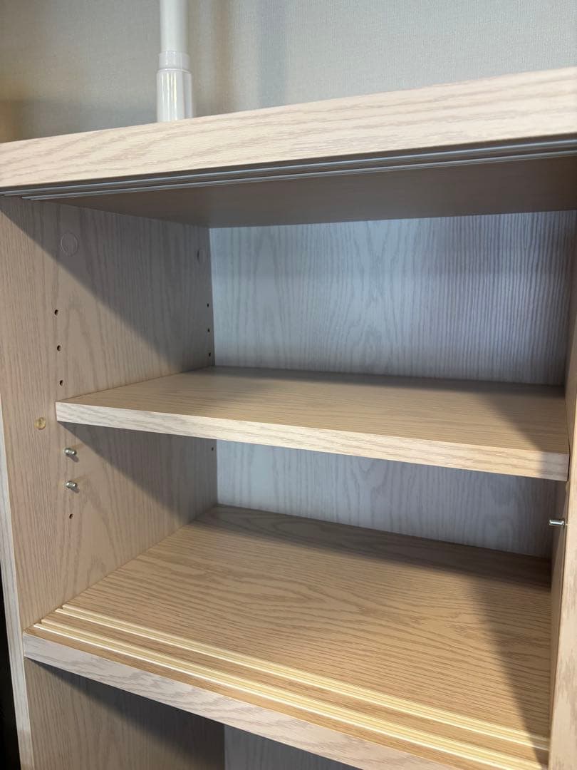 【のなか】LOWYA ロウヤ 食器棚 ホワイトウォッシュ　幅90cm