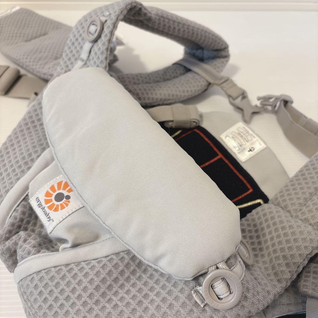 【美品】 エルゴベビー オムニブリーズ 抱っこ紐 パールグレー