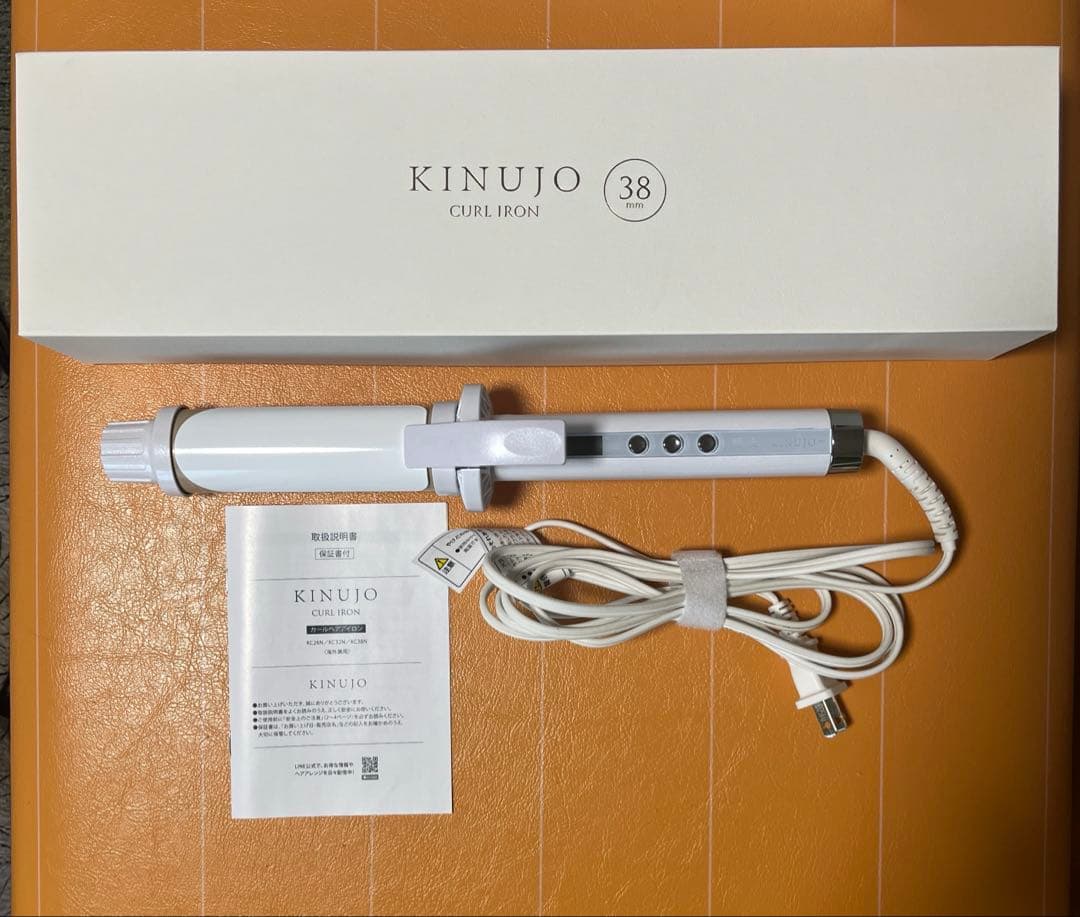 【みぃ】KINUJO CURL IRON 38 絹女 カールアイロン