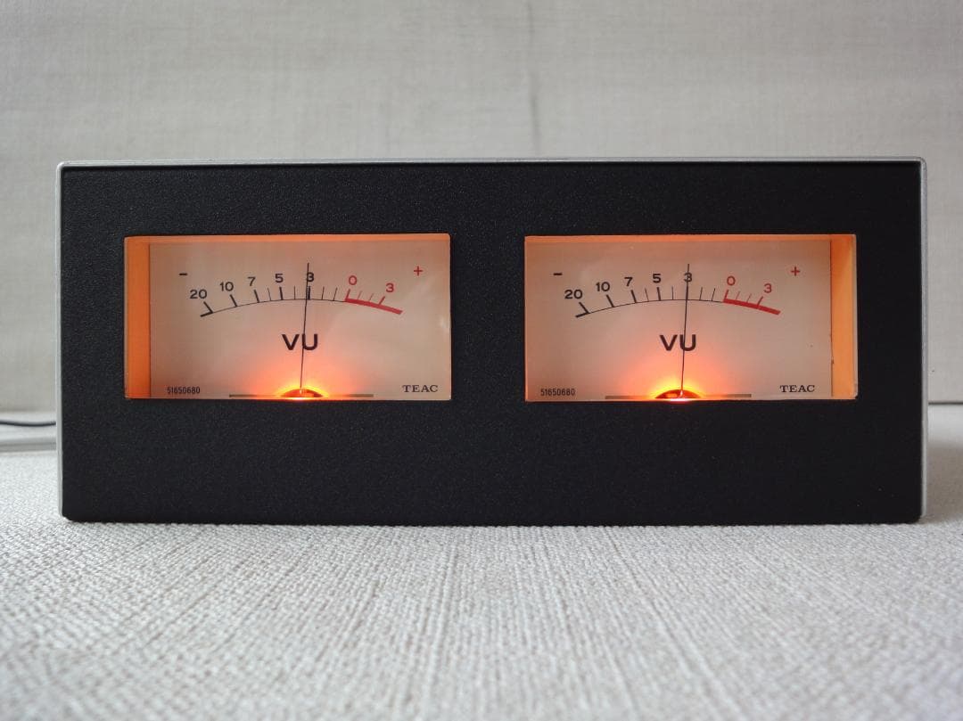 自作ステレオVUメーター194号機（TEACワイドタイプ大型）