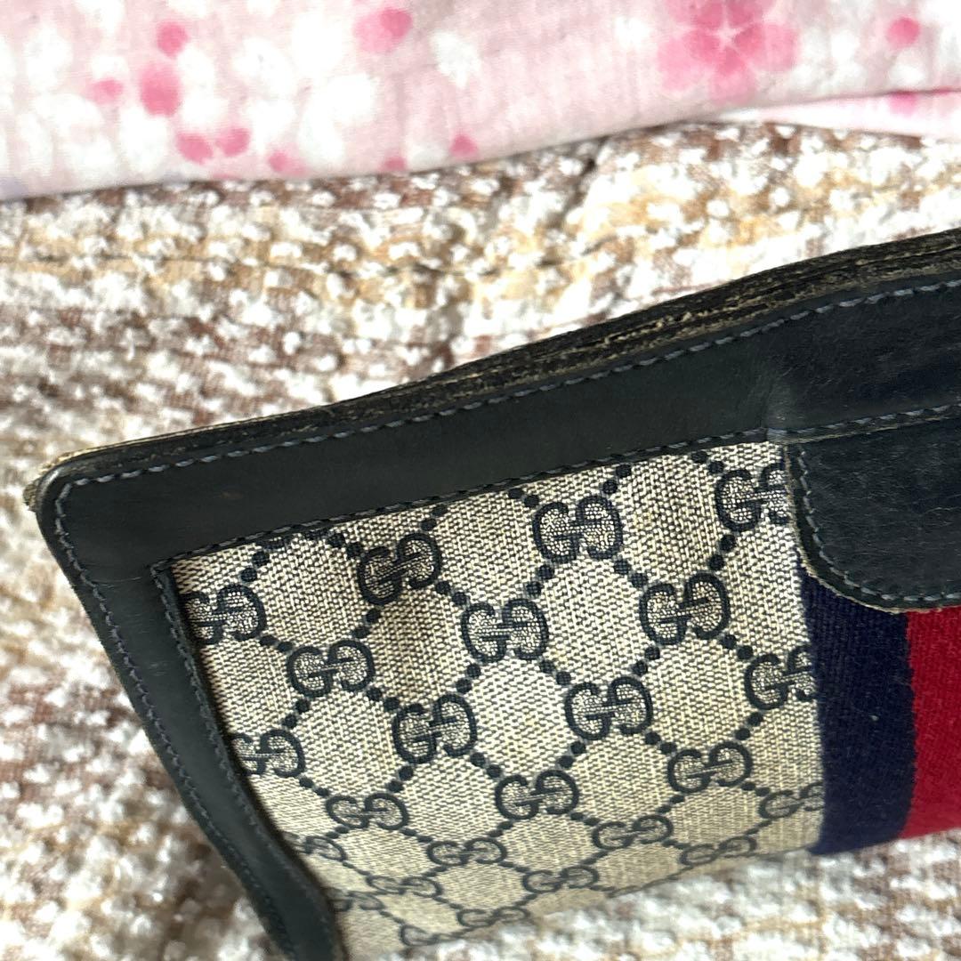 破格 GUCCI オールドグッチ クラッチバッグ 美品 GG総柄
