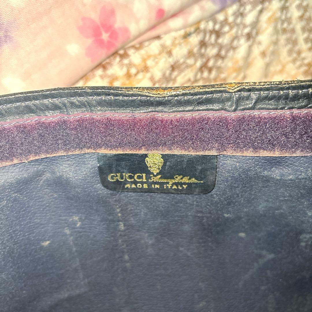 破格 GUCCI オールドグッチ クラッチバッグ 美品 GG総柄