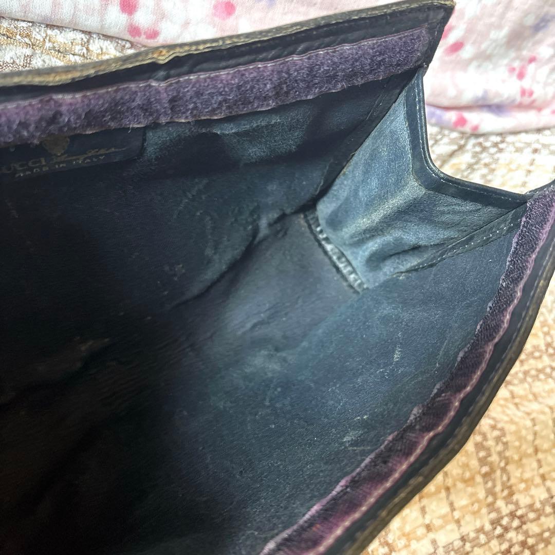 破格 GUCCI オールドグッチ クラッチバッグ 美品 GG総柄