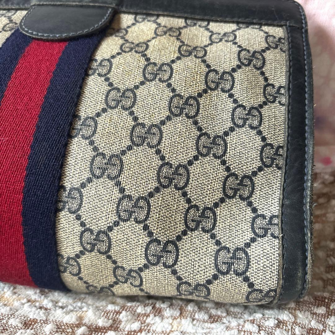 破格 GUCCI オールドグッチ クラッチバッグ 美品 GG総柄