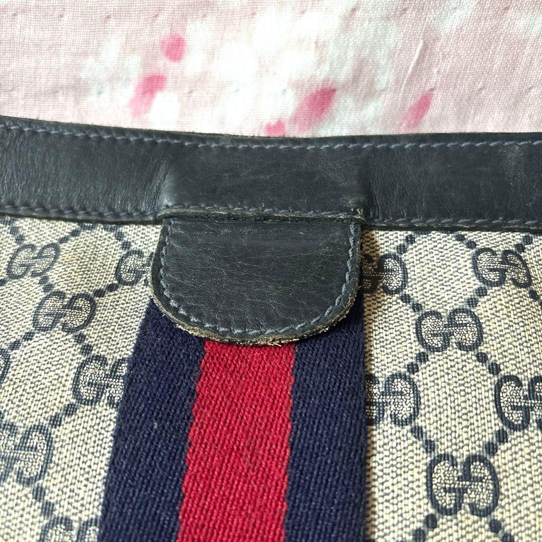 破格 GUCCI オールドグッチ クラッチバッグ 美品 GG総柄