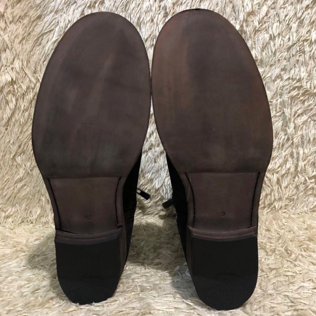 未使用✨カズユキクマガイ ブーツ　ブラック　サイズ42　27cm ブラック