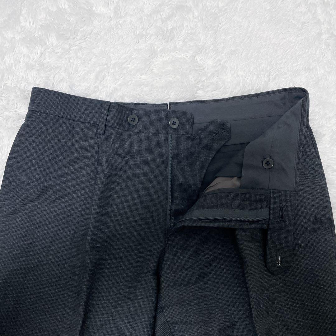 beams f ビームスエフ スーツ 3ピース ダークグレー 段返り スリム