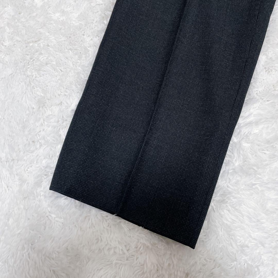 beams f ビームスエフ スーツ 3ピース ダークグレー 段返り スリム