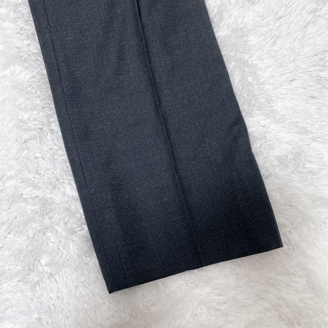 beams f ビームスエフ スーツ 3ピース ダークグレー 段返り スリム