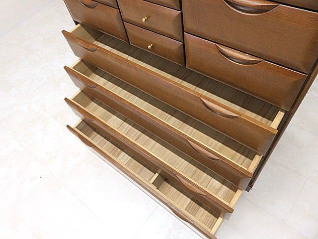 極美品 karimoku/カリモク ハイチェスト 　ハイタイプ/オーク材