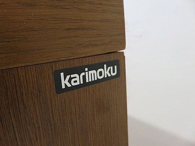 極美品 karimoku/カリモク ハイチェスト 　ハイタイプ/オーク材