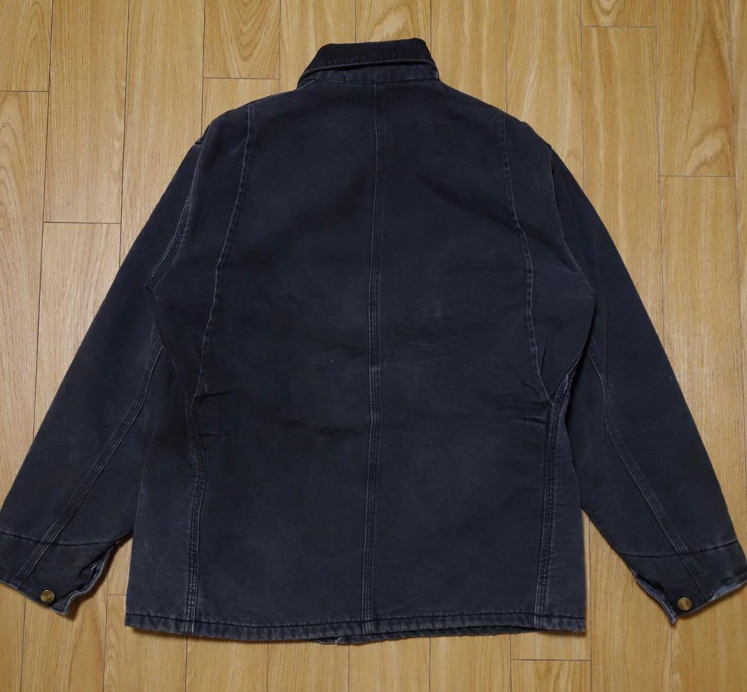 90sUSA製 Carhartt ブラック チョアコート BLKサイズS~M