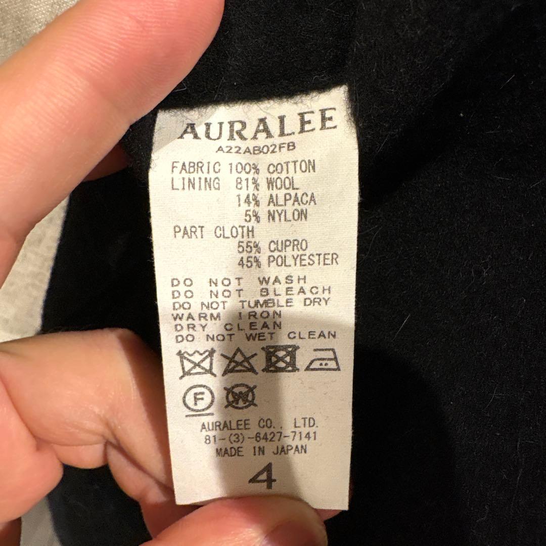 オーラリー FINX HARD TWIST GABARDINE BLOUSON