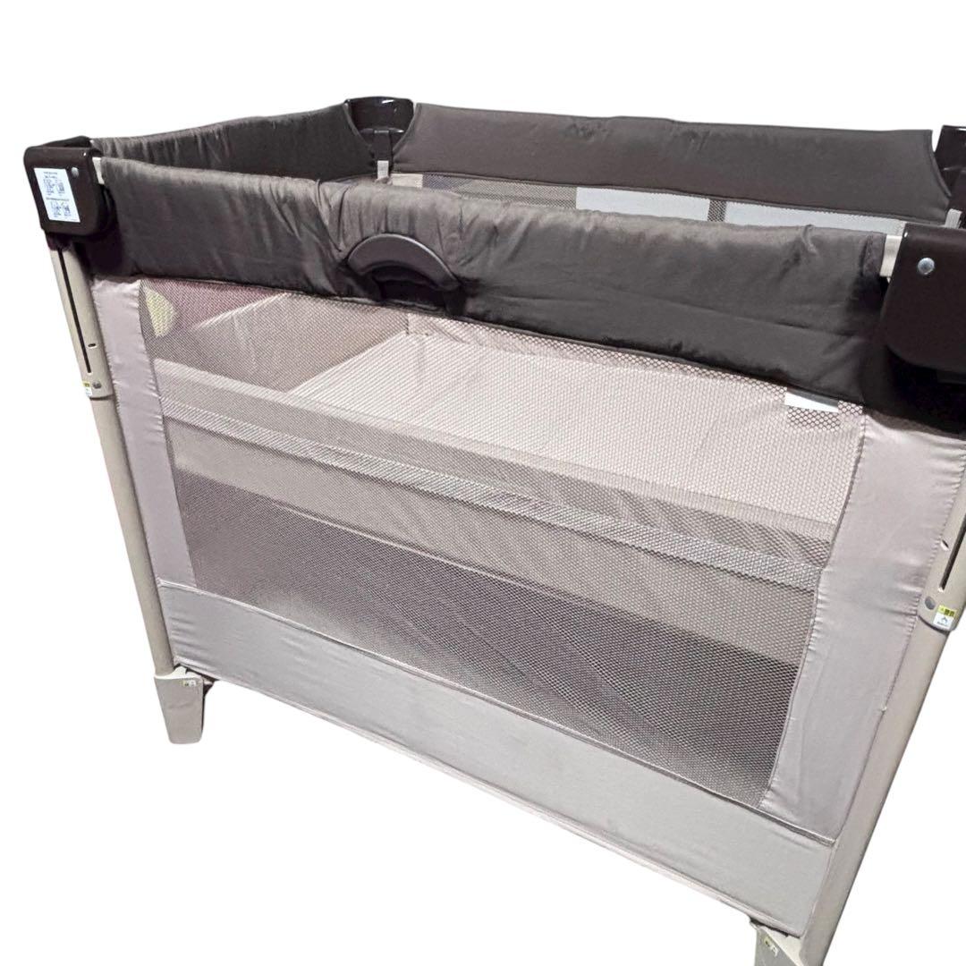 【美品】Aprica アプリカ ココネル ベビーベッド　66041 ココア