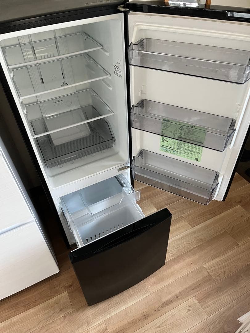 TOSHIBA 2022年製 冷蔵庫153L ブラックGR-T15BS