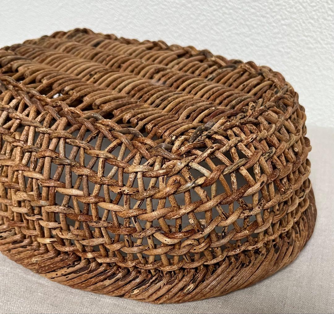 あけび かご　楕円　黄色い鳥器店