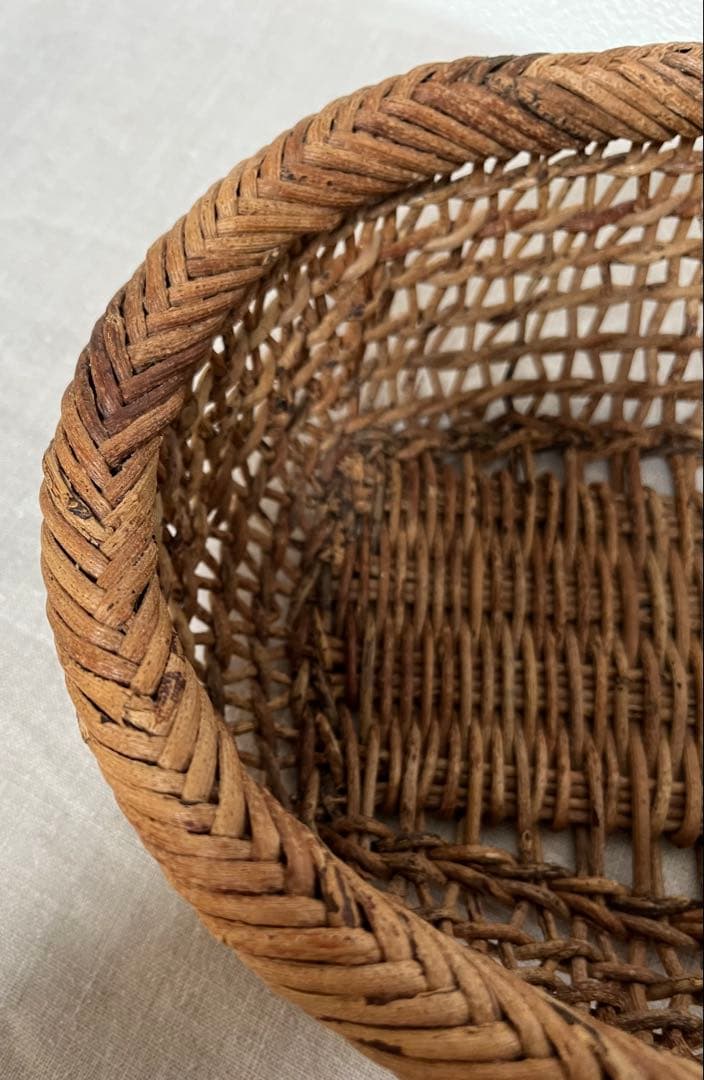 あけび かご　楕円　黄色い鳥器店