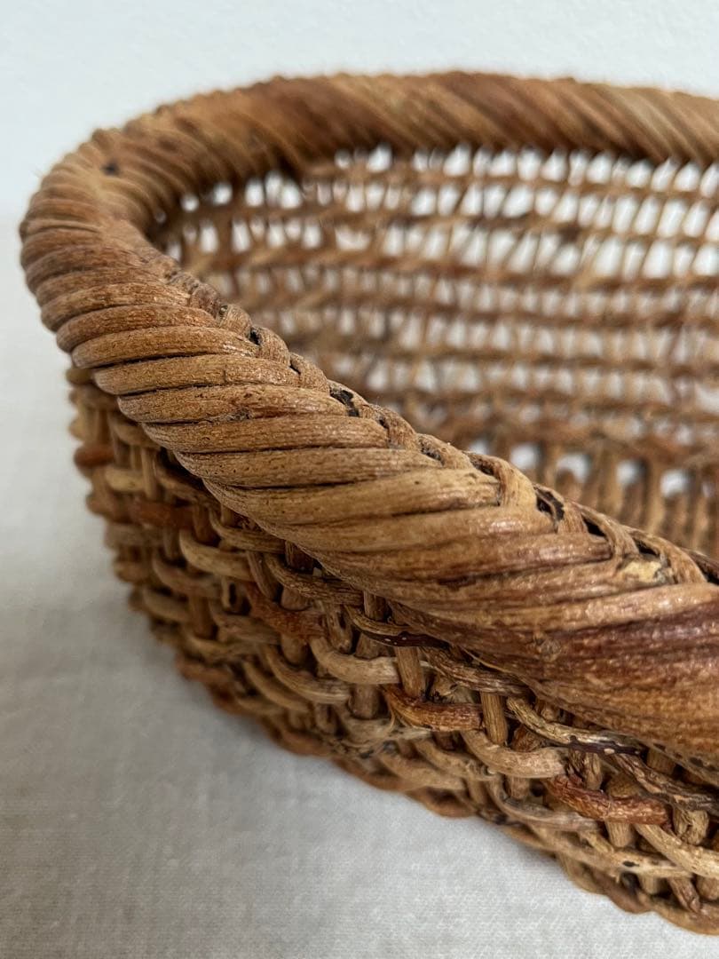 あけび かご　楕円　黄色い鳥器店