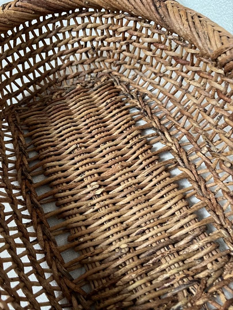 あけび かご　楕円　黄色い鳥器店