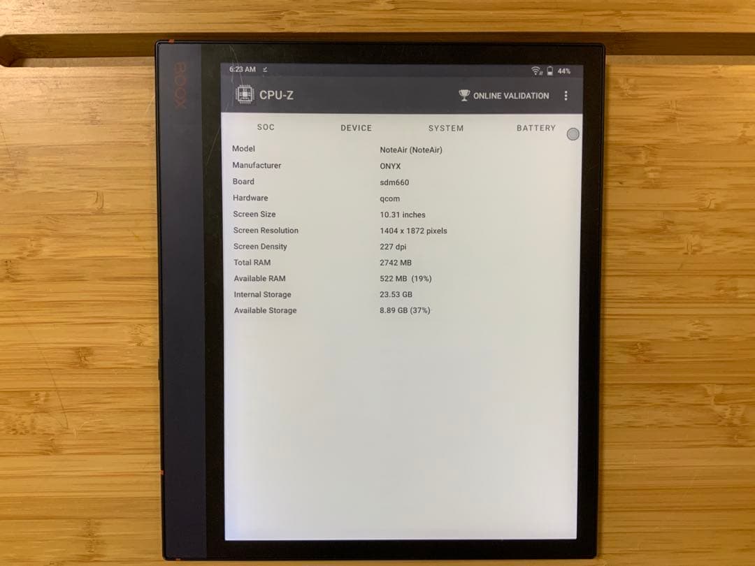 Boox Note Air 10.3インチ 電子書籍リーダー