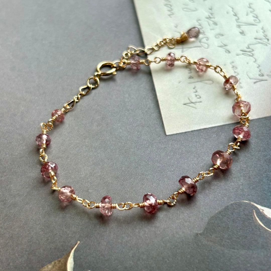 専用✳︎14kgf マラヤガーネット　ドラゴンガーネット　ブレスレットとピアス