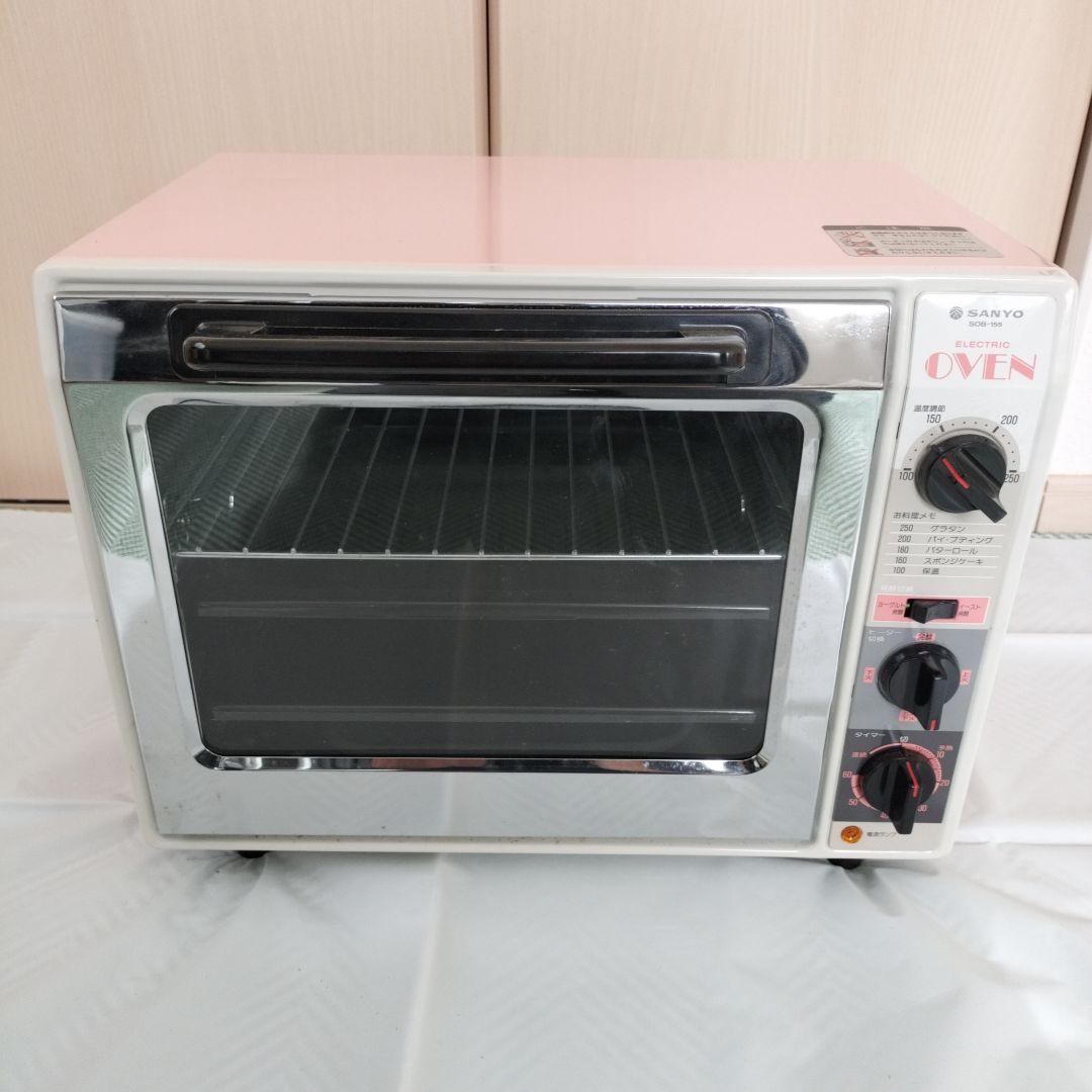 SANYO 電子オーブン　SOB-155　ピンク　/　レトロ　発酵　ヨーグルト