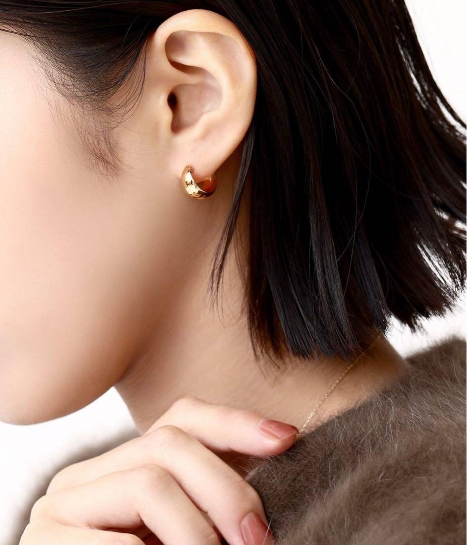 Lilas 三日月フープピアス　片耳のみ