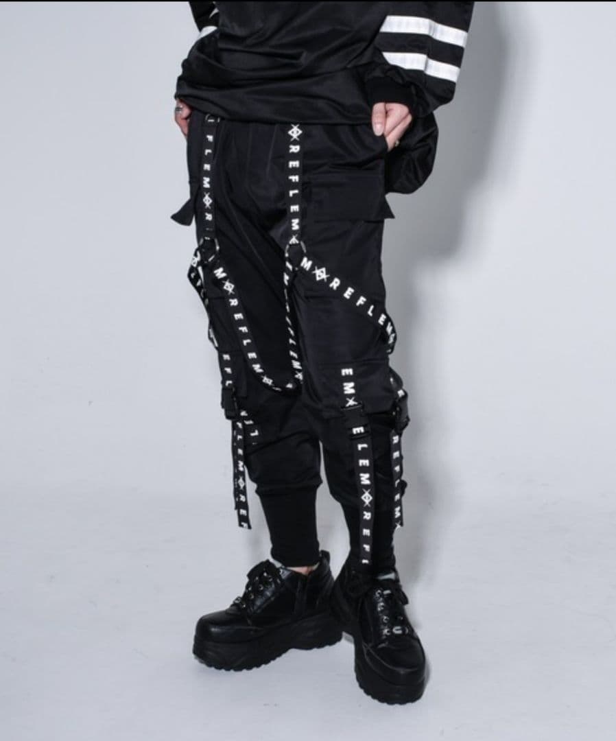 REFLEMハーネスロゴベルトカードパンツ