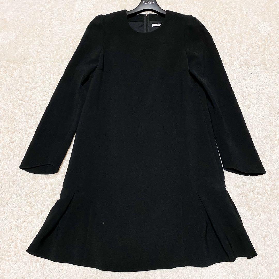 美品✨フォクシーニューヨーク　プライベートノアール　ワンピース　長袖　ティアード