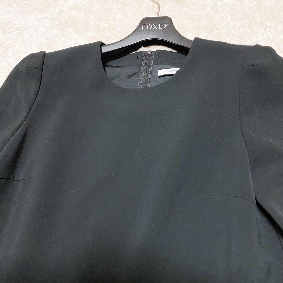 美品✨フォクシーニューヨーク　プライベートノアール　ワンピース　長袖　ティアード