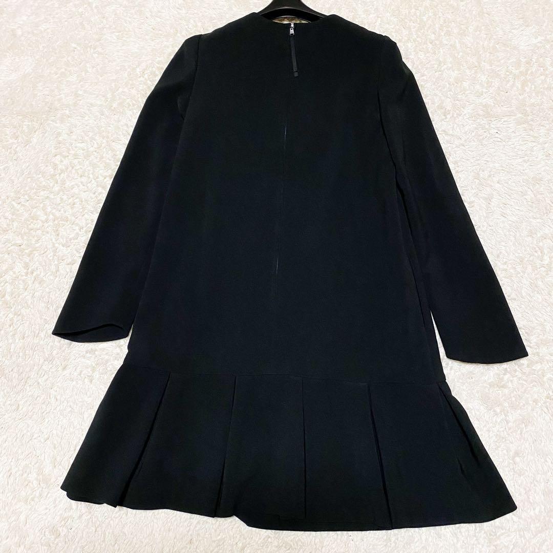 美品✨フォクシーニューヨーク　プライベートノアール　ワンピース　長袖　ティアード