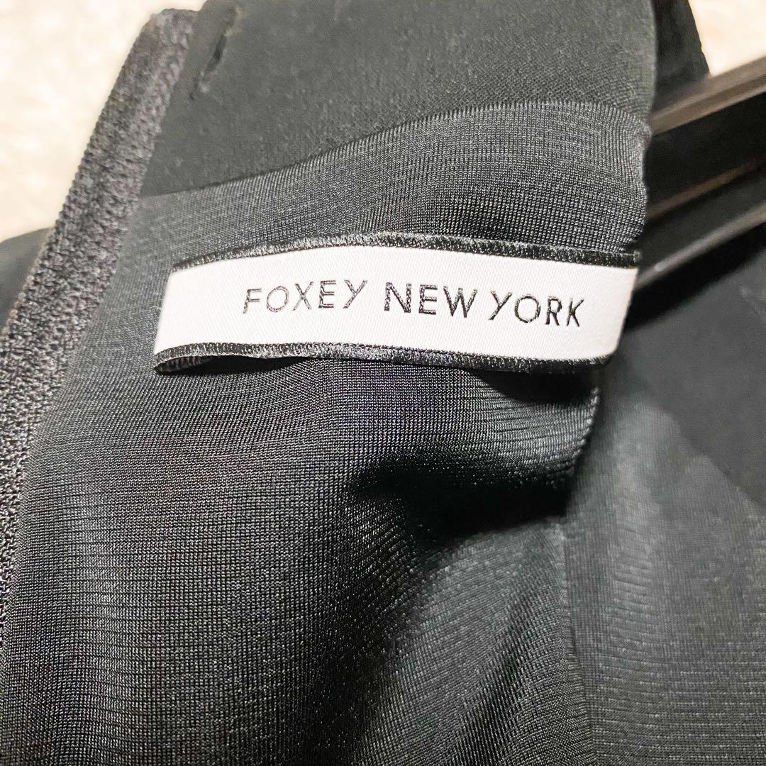 美品✨フォクシーニューヨーク　プライベートノアール　ワンピース　長袖　ティアード