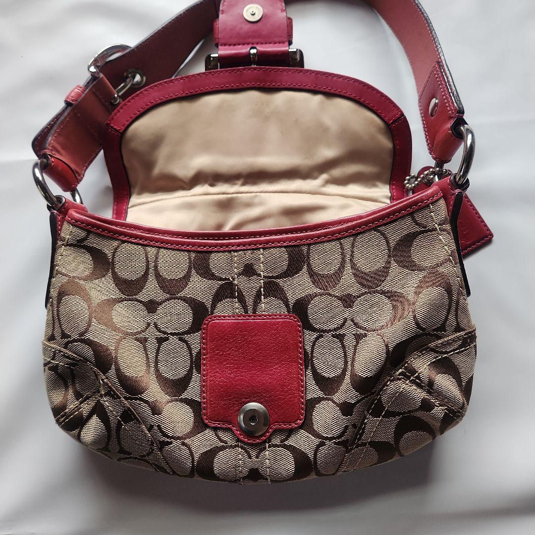 COACH フラップ ワンショルダー ソーホー ピンク系 肩掛け y2k