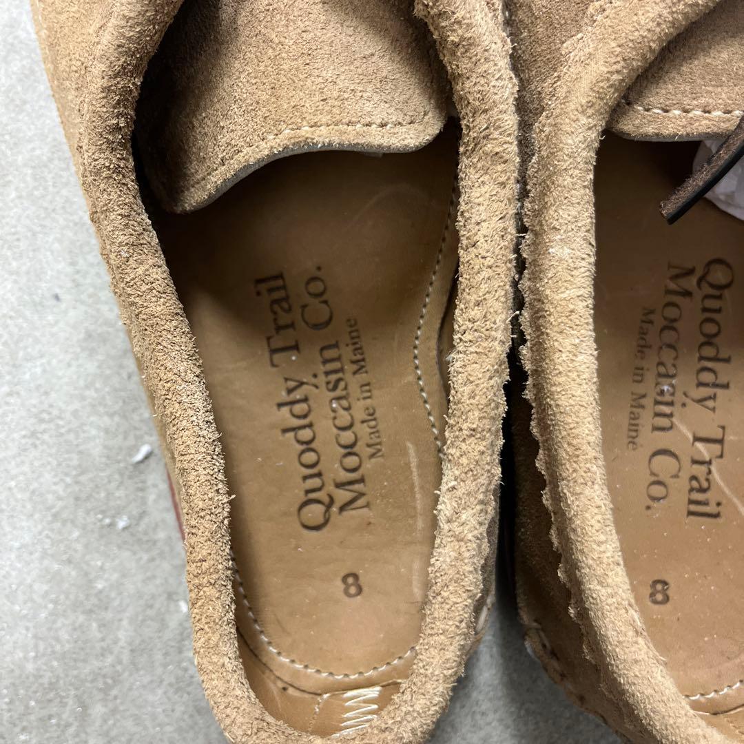 クオディトレイルモカシン　ベージュ スエード モカシン 新品未使用