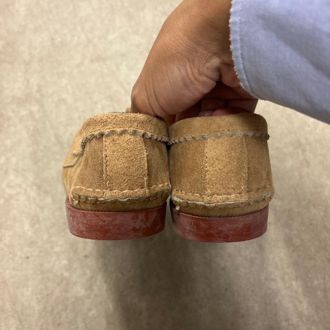 クオディトレイルモカシン　ベージュ スエード モカシン 新品未使用