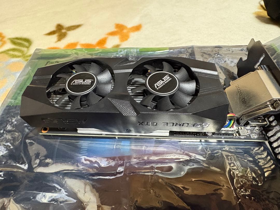 ASUS製 GeForce GTX1650 LP 4GB ロープロファイル対応