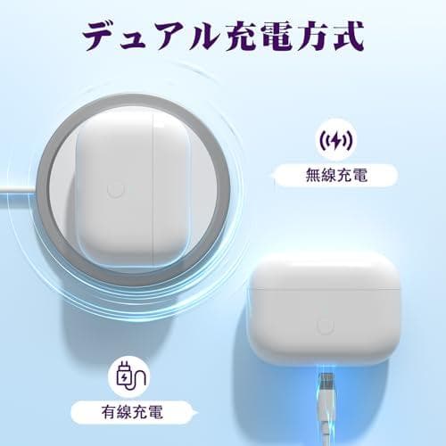 Meliif ワイヤレス充電ケース交換用 AirPod Pro 第1世代・第2m