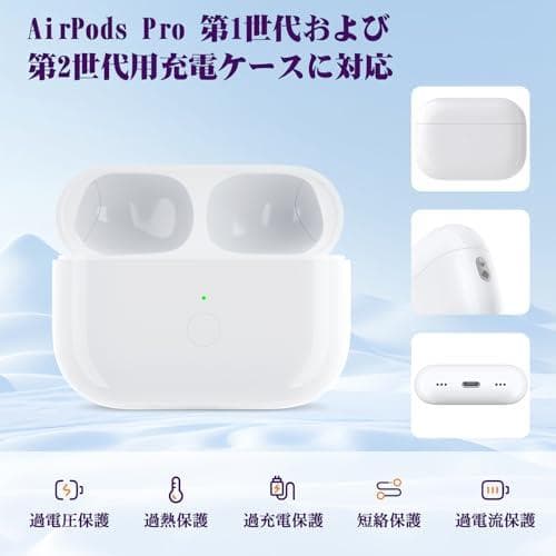 Meliif ワイヤレス充電ケース交換用 AirPod Pro 第1世代・第2m