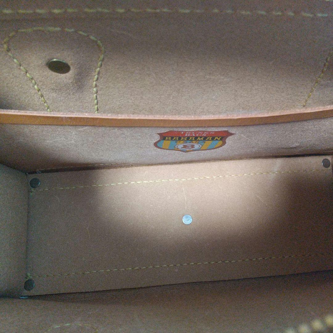 馬場万ハンドメイド ナチュラルレザー ビジネスバッグ 鍵付き