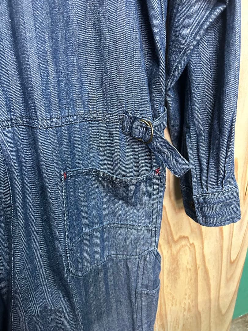 MAC TOOLS ストライプデニムオーバーオール イーブンリバー