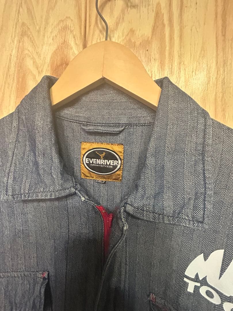 MAC TOOLS ストライプデニムオーバーオール イーブンリバー