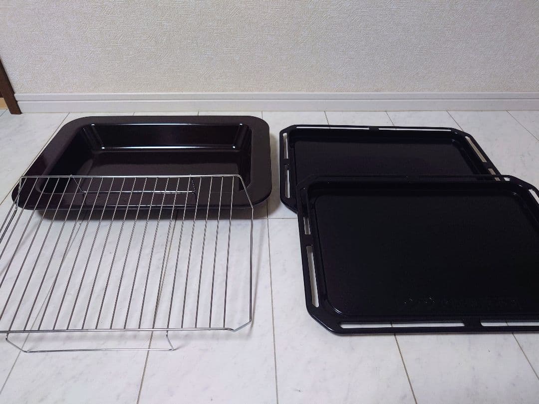 東芝 石窯ドーム ER-RD7000 付属品 深皿・角皿2枚・焼き網セット