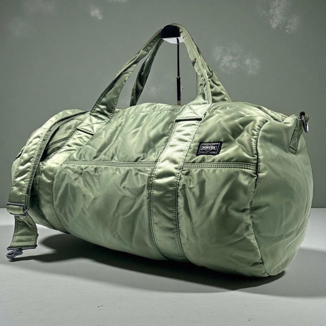 【美品】 ポーター ボストンバッグ 2way Mサイズ セージグリーン 入手困難