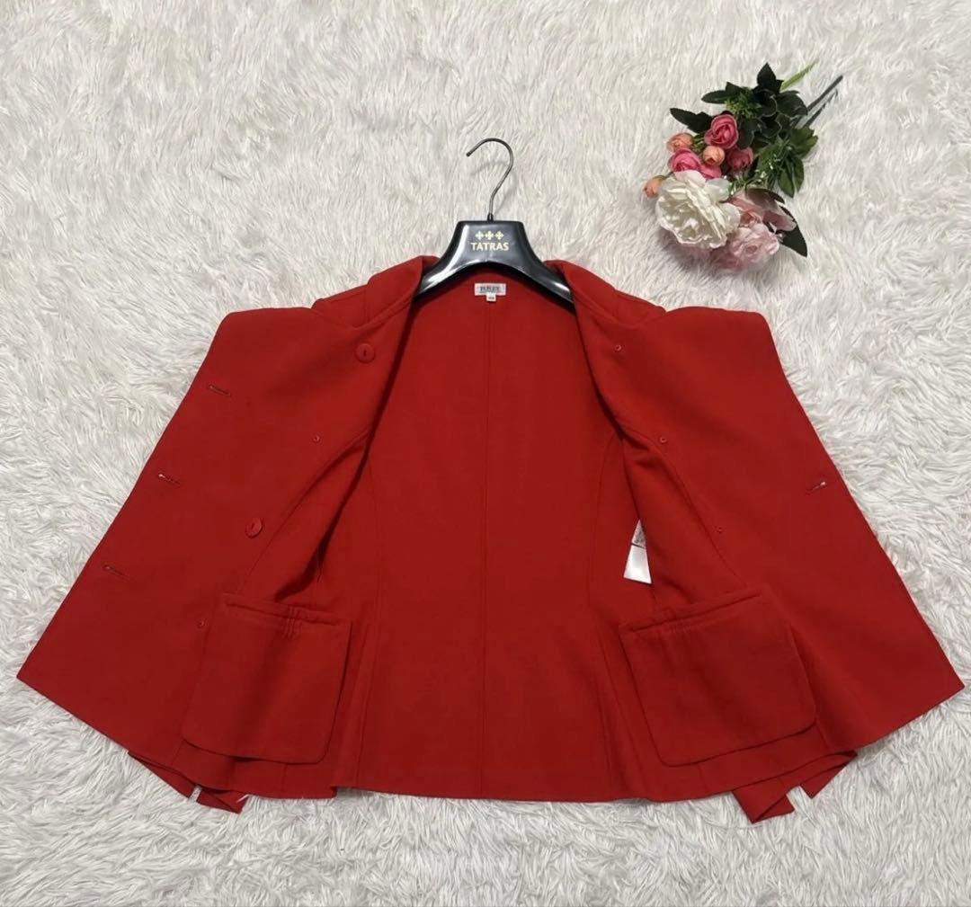 FOXEY フォクシー ダブルブレストジャケット 赤 38 Mレッド レディース