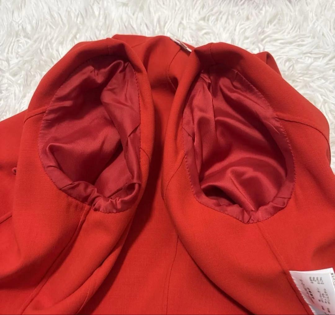 FOXEY フォクシー ダブルブレストジャケット 赤 38 Mレッド レディース