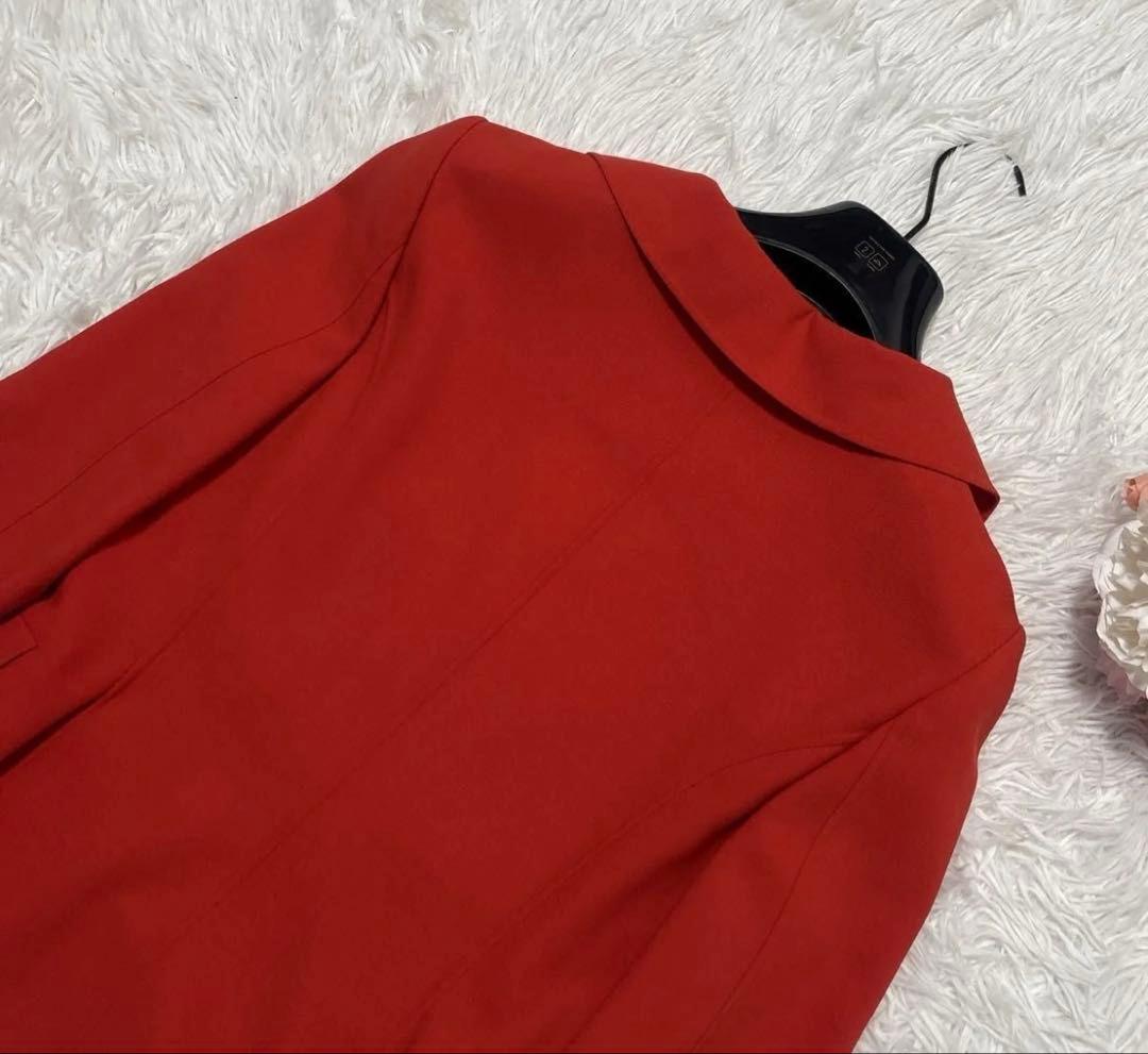 FOXEY フォクシー ダブルブレストジャケット 赤 38 Mレッド レディース