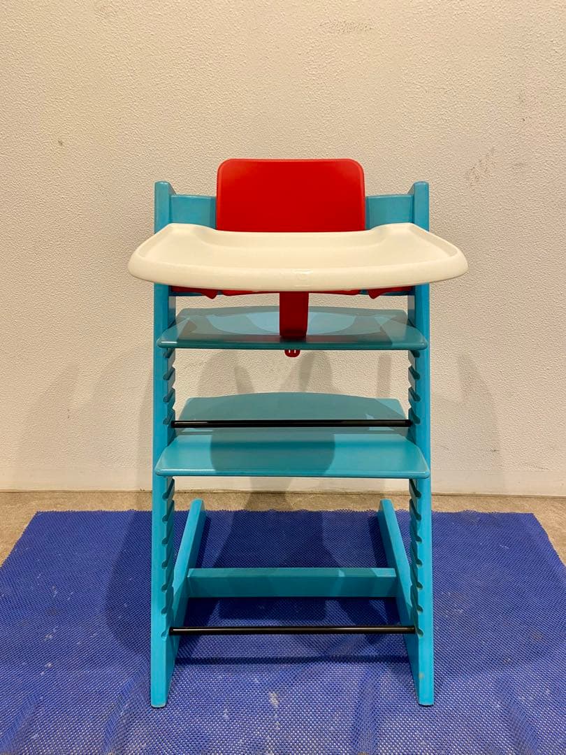 最終価格☘️送料無料⭐️美品⭐️ベビーセット付⭐️ライトブルー⭐️STOKKE⭐️ストッケ⭐️