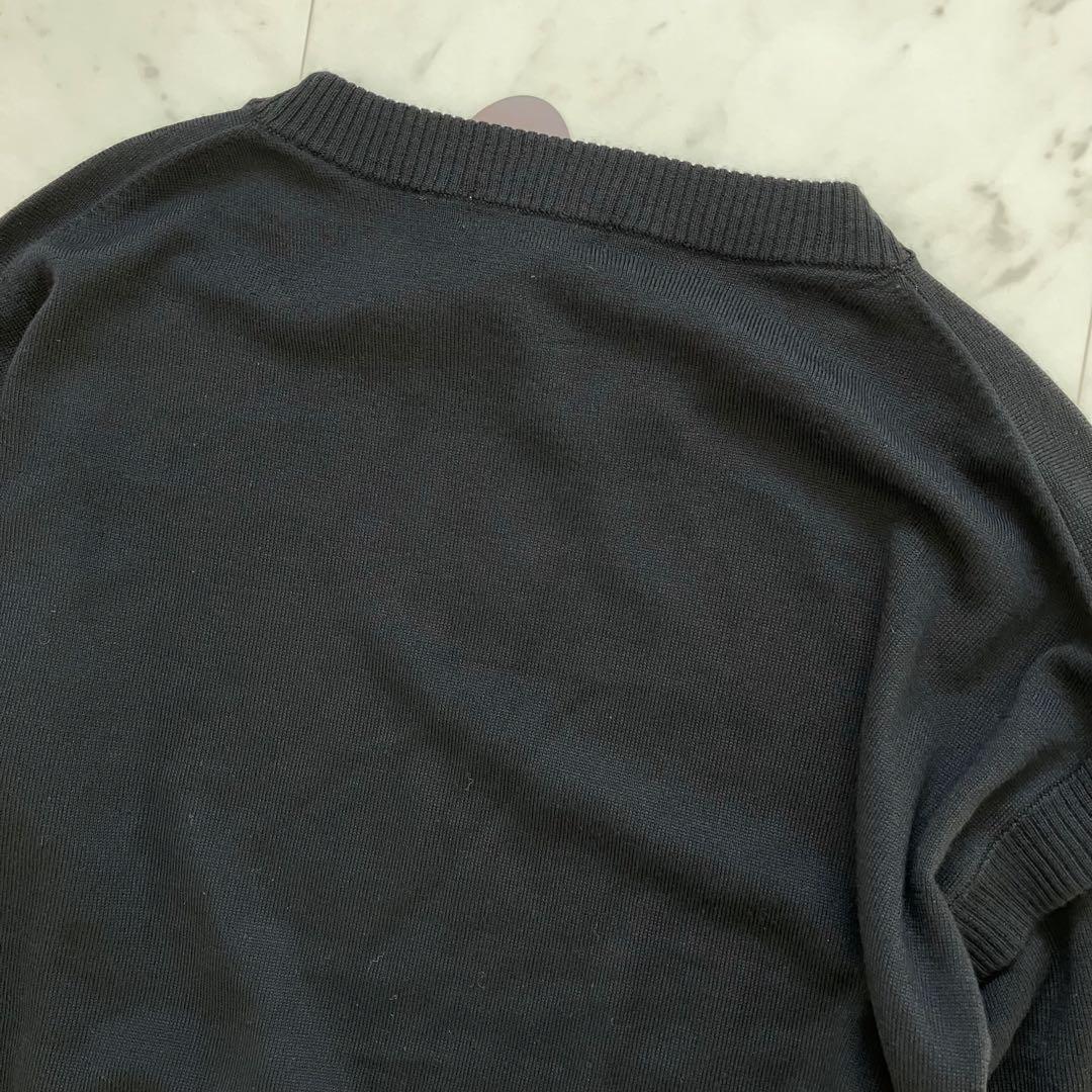 タグ付き ダーマコレクション ニットワンピース 2way ウール100% LL黒