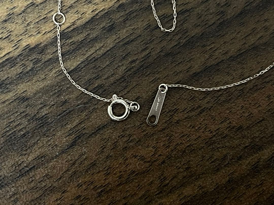 canal 4℃ K10 一粒ダイヤネックレス　ピンクゴールド